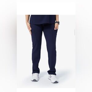 Women’s Navy Straight-Leg maternity yola Scrub Pants sz medium